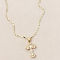 Image 2 of Gold Cross Necklace