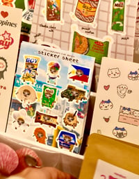 Image 3 of Philippines Cat meme sticker sheet
