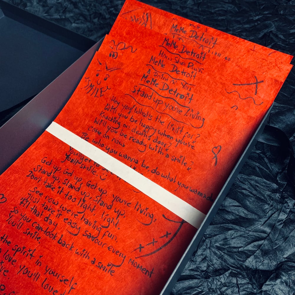 Image of Special Edition Lyric sheet BoxSets