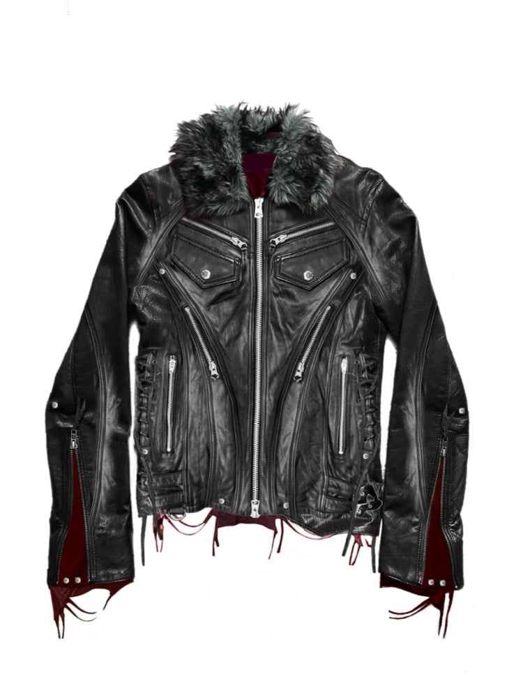 ジャケット・アウター REVERSIBLE FAKE LEATHER JACKET Synthetic Leather Jacket by Junya Watanabe - La Garçonne