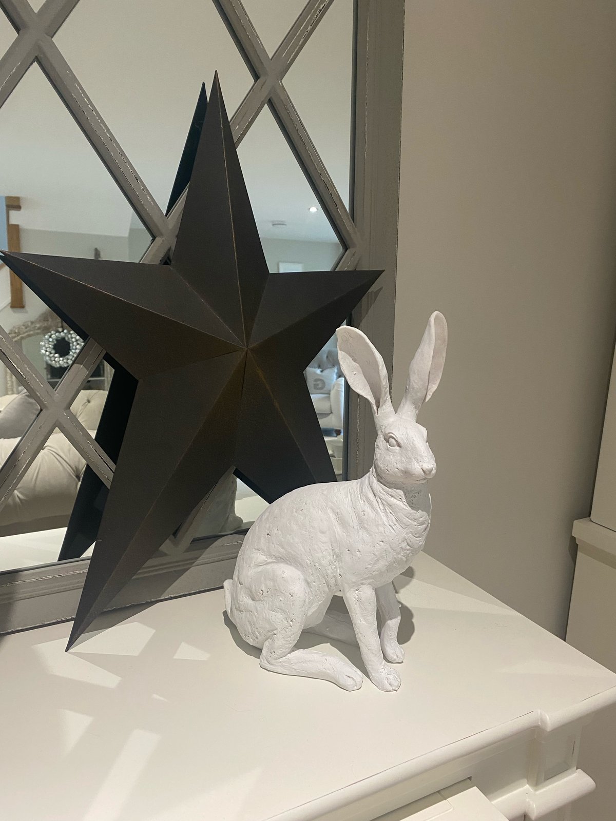 Image of LARGE STANDING RESIN HARE 