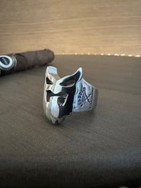 Image 2 of BV MASK SILVER ring