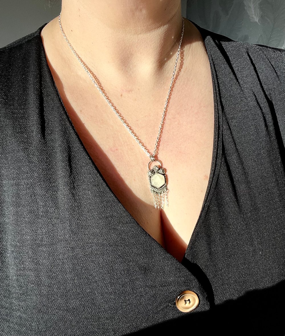Handmade Sterling Silver Moonstone Pendant 925