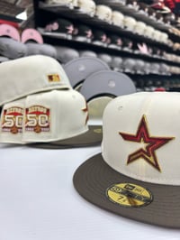 Image 1 of New Era 59Fifty Chrome Walnut Gradient 50yrs