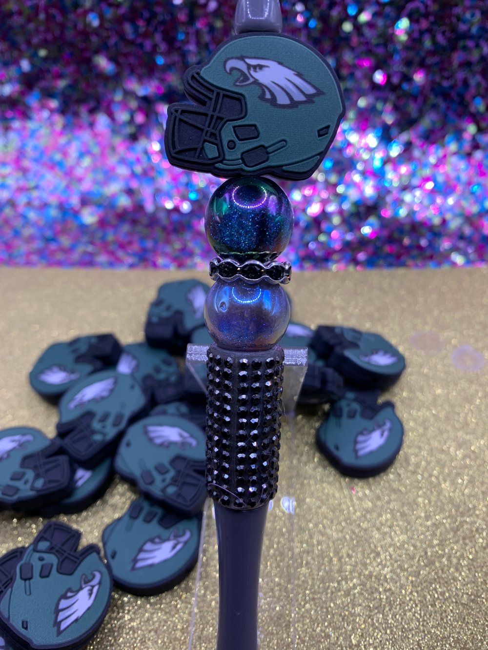 Image of Football Helmets Silicone Bead