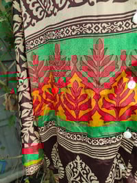 Image 5 of M/l Sari PJ lounge set with Bag tassel brown red