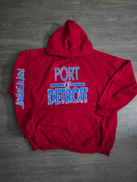 Image 1 of Retro Red PORT OF DETROIT Hoodie