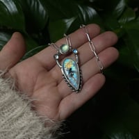 Image 1 of Moonstone, Labradorite & Chalcedony Talisman