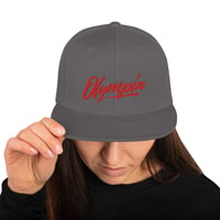 Image 5 of Olympia Text Snapback Hat