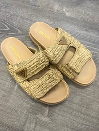 Image 1 of Pradà Woven Slides