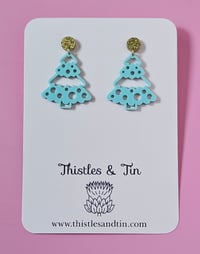 Image 2 of Mint Scandi Tree Dangles - SKU 407