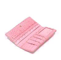 Image 2 of Pink crocodile patterned wallet