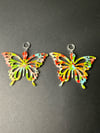 Rainbow Tiedye Butterfly Earrings