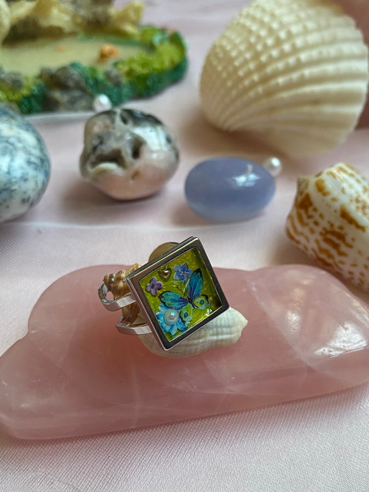 Image of Mossy Butterfly Ring