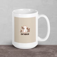 White glossy mug
