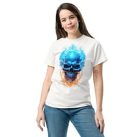 Image 2 of Blueflame skull Unisex classic tee