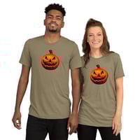 Image 6 of Short Sleeved T-shirt (Adult M/F) - Classic Jack O Lantern