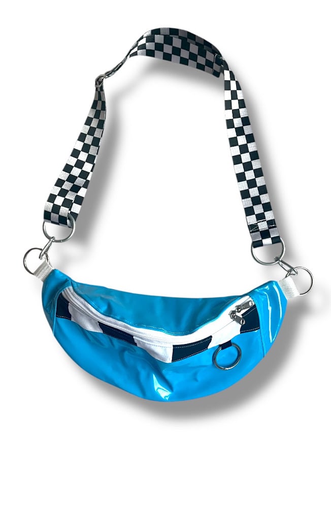 Image of Blue PVC Waistbag