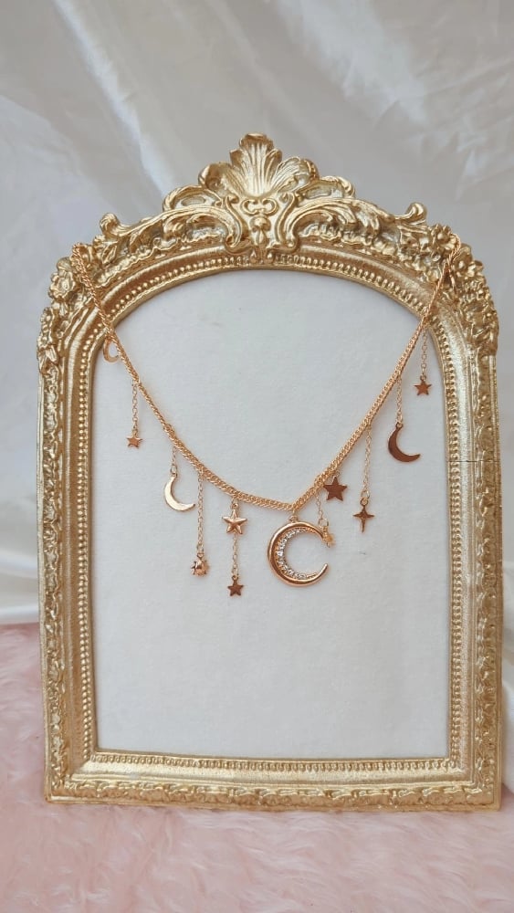Image of Celestial Whispers Charm Necklace 
