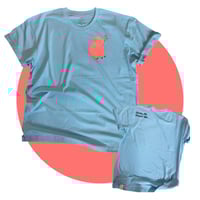Image 1 of "Living His Blessed Life" Mid-weight T-shirt