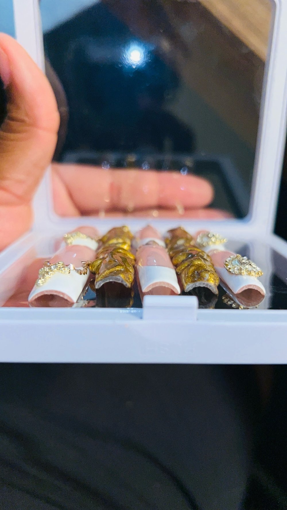 XL Gold 3D Chrome Frenchies 