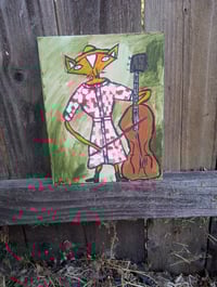 Image 5 of Fox Playing Stand Up Bass 