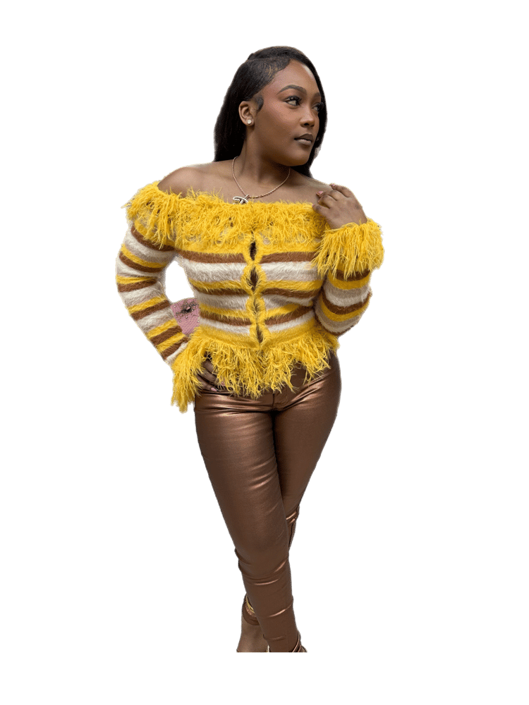 Image of YELLOW FUN SWEATER