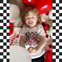 Image 6 of T-SHIRT: Checkerboard Wild Child