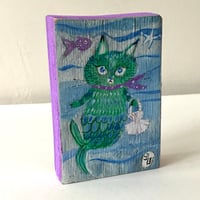 Image 3 of Original painting -mermaid kitten