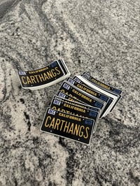 Image 1 of CARTHANGS LICENSE PLATE STICKERS