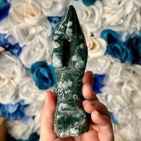 Image 3 of Moss Agate Dolphin (34C)