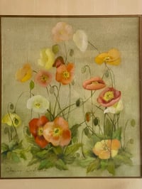 Image 3 of Dreamy Oil Floral on Canvas
