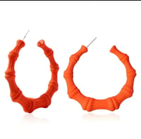 Image 2 of Orange Door Knocker with Hoops Set 