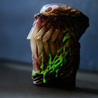 Image 7 of Xenomorph Skull Slim Zippo Lighter/Bleeding Drone/glow in the dark
