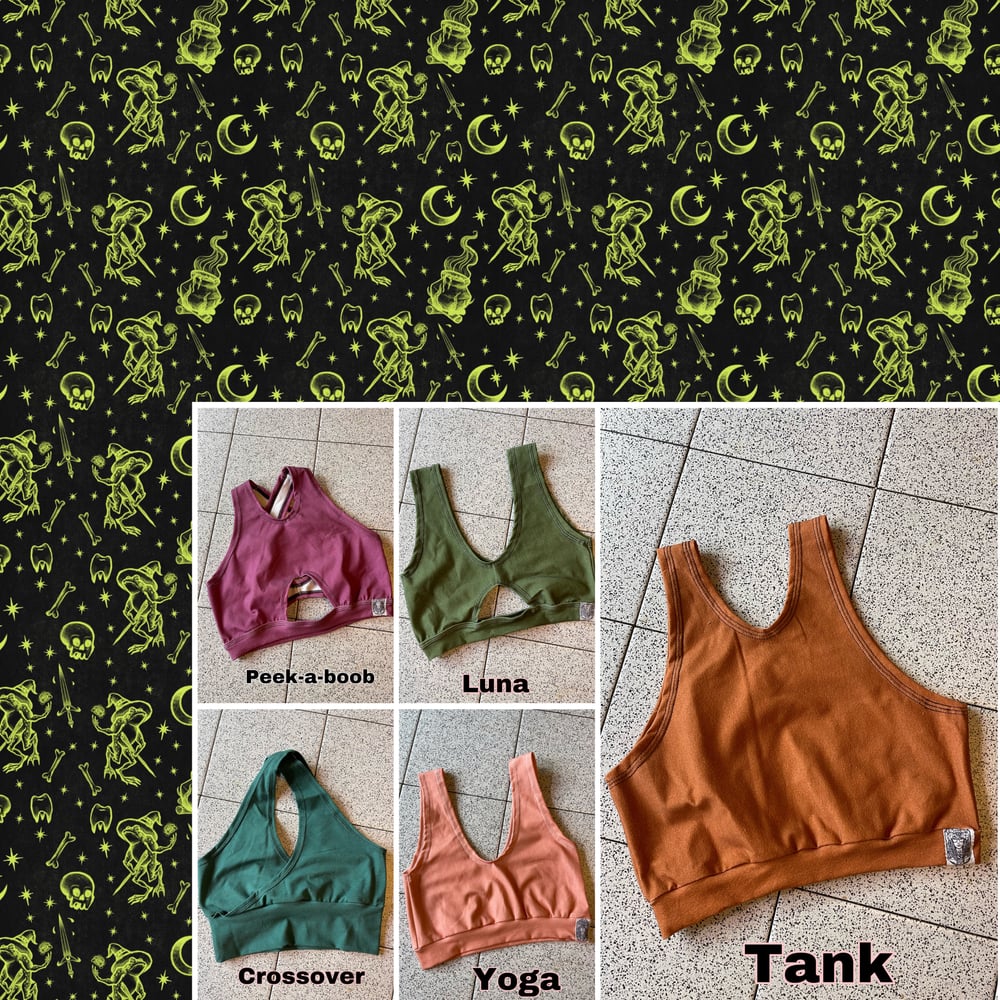 Image of Frog Wizard Artist Series Bralettes- liner or unlined