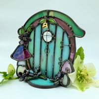 Image 4 of Mushroom Garden Fairy Door Candle Holder 