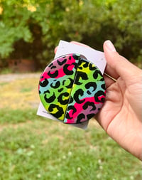 Rainbow Cheetah Earrings