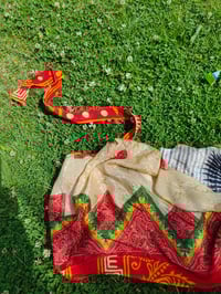 Image 11 of Wrap petal skirt 8-18 uk red waistband