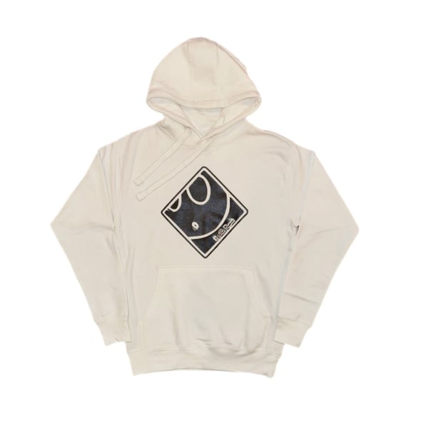 Image of Ghost I Do Not Sell Drugs Hoodie in White/Black