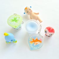 Image 1 of ocean & clover pudding ₊˚♪ 𝄞  squishy jelly keychains!! 🐟☘️