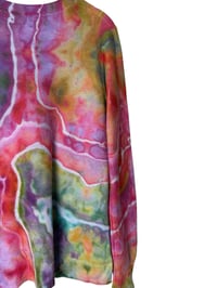 Image 9 of M Ladies Textured Sweater in Euphoria Geode Ice Dye