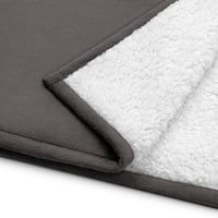 Image 3 of Hatchet Girl Embroidered sherpa blanket