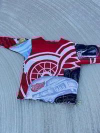 Image 3 of CUSTOM WOVEN DETRIOT RED WINGS CREWNECK 
