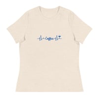 Image 2 of Women's Coffee Heartbeat Tee 