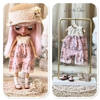 Image 1 of handmade blythe doll winnie overalls