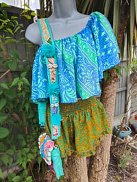 Image 6 of Gypsy crop top turquoise