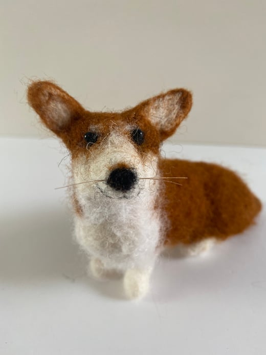 Ideas from Owl Cottage - Needle felt  Corgi 