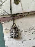 Petite fiole à parfum, plaqué argent, 1930-1940