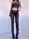 Leopard Lace Up Leggings (made to order)