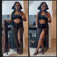 Sheer tie coverup bottom *bathingsuit not included 